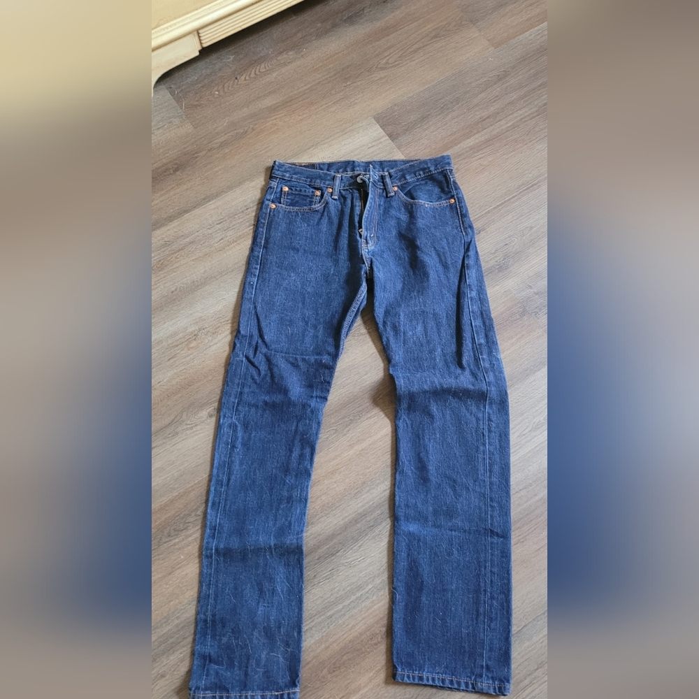 Levi's Men's Straight Jeans in Deep Blue